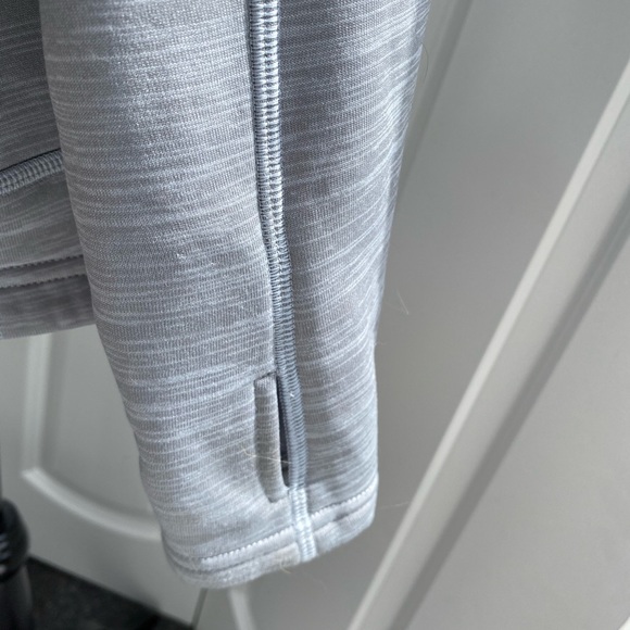 NWOT L.L. Bean Gray Athletic Zip Up Hoodie - Picture 5 of 5